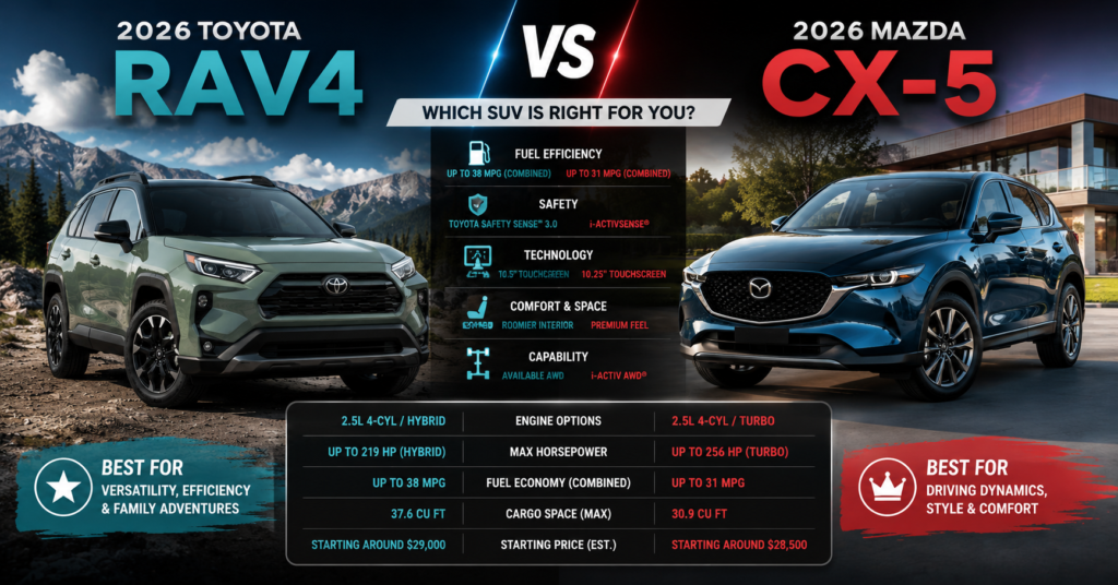 2026 Toyota RAV4 vs Mazda CX-5-1