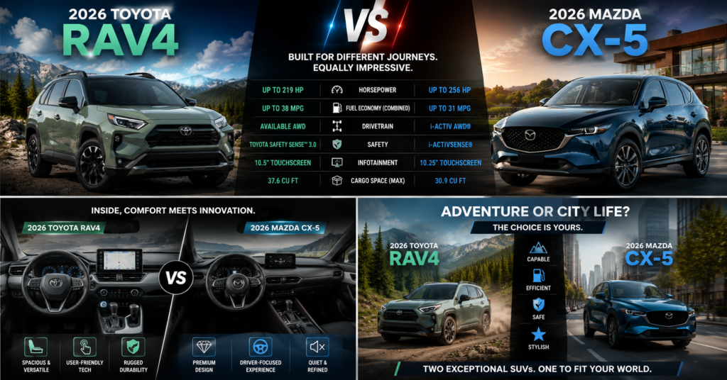 2026 Toyota RAV4 vs Mazda CX-5-2