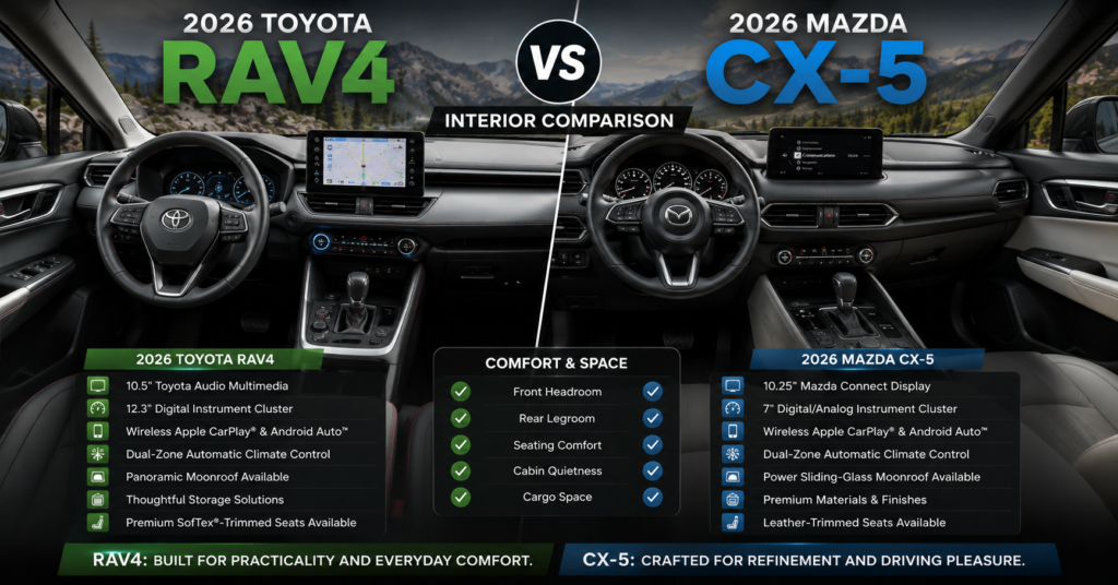 2026 Toyota RAV4 vs Mazda CX-5-4