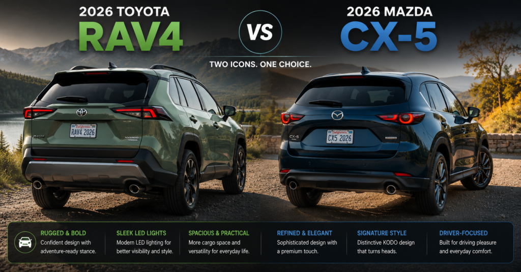 2026 Toyota RAV4 vs Mazda CX-5,5